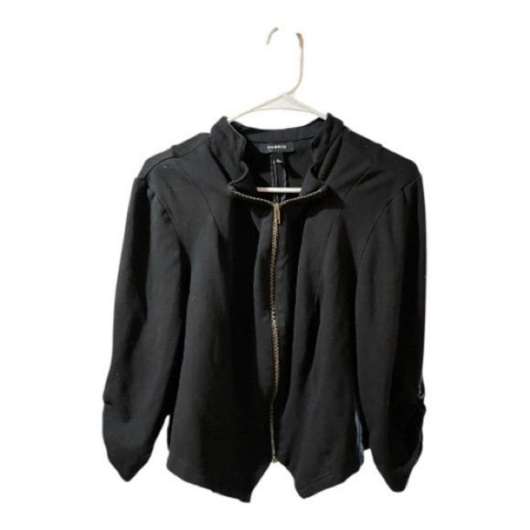 Torrid Black Blazer with Gold Zipper - Picture 5 of 7